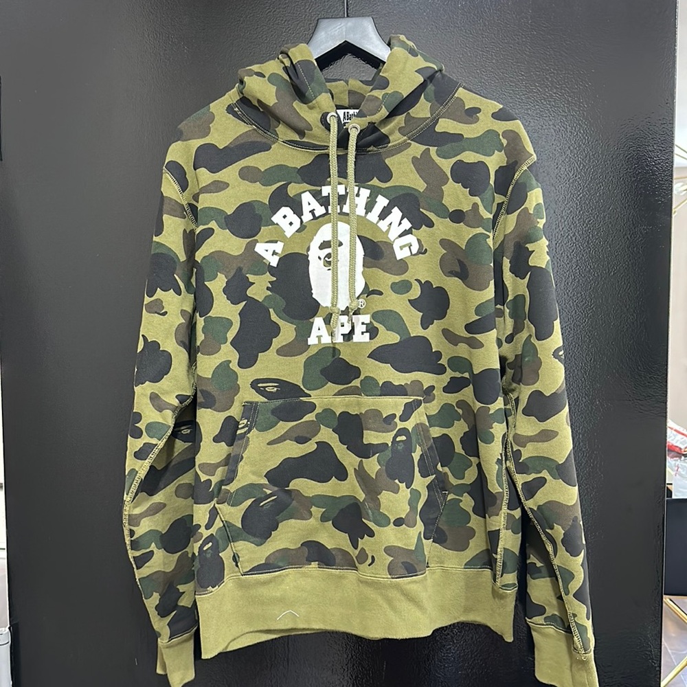 Bape Green Camo Hoodie